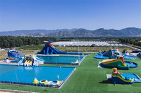 High Kids N Adults Outdoor Big Inflatable Water Slides,Used Water Park Equipment