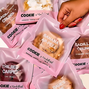 Sacs alimentaires personnalisés à trois soudures latérales, finition mate, pour biscuits et bonbons, scellés à chaud, vente chaude - Product Image 6