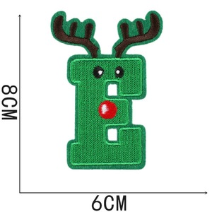 Рождественские нашивки с вышитыми буквами из синели для одежды - Product Image 6