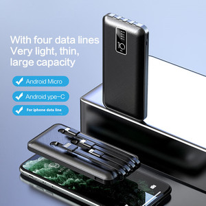 Banque d'alimentation <span class=keywords><strong>portable</strong></span> à charge rapide nouvelle arrivée 2023, vente chaude, 4 en 1, câbles intégrés, 10000mAh - Product Image 3