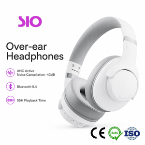 หูฟังแบบครอบหูตัดเสียงรบกวนแบบแอคทีฟ -43dB ANC Jerry Chip V5.4 <span class=keywords><strong>AUX</strong></span> <span class=keywords><strong>3.5</strong></span> มม. Hi-Fi Type-C เล่นได้นาน 55 ชั่วโมง - Product Image 4