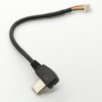 Conjunto de cable USB Micro macho de 4 pines JST Molex Picoblade Mini B enchufe USB para aplicaciones electrónicas de automóviles hechas de PVC