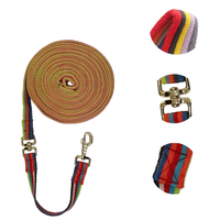 Horshi H133 Corde de dressage pour chevaux, personnalisée, rembourrée en maille souple, avec anneau pivotant et sangle rembourrée, 8M