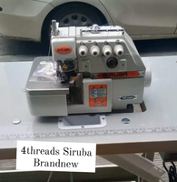 Machine à coudre surjeteuse industrielle manuelle Siruba série 700 modèle 747 757 737 à trois fils d'occasion en vente
