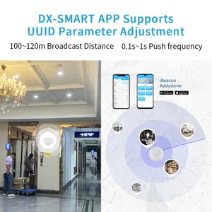 DX-SMART IoT localizador ibeacon aoa de ultra longo alcance 5 anos de bateria de longa duração rastreamento de ativos bluetooth beacon uwb