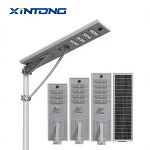 ไฟถนนโซลาร์เซลล์แบบรวมทุกอย่างในหนึ่งเดียว XINTONG รุ่นใหม่ กันน้ำสำหรับภายนอกอาคาร กำลังไฟ 60w 80w 100w 120w - Product Image 1