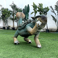 Modelo Animatrónico Realista de Dinosaurio Eléctrico Simulado, Robot Mecánico Perro Robot para Uso en Interiores y Exteriores