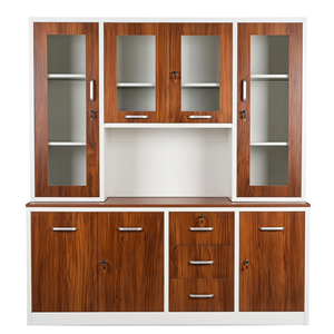 Mueble de Cocina Metálico Moderno, Armario de Cocina de Acero con Cajón, Lemari <span class=keywords><strong>Baja</strong></span>, Resistente y Duradero - Product Image 5