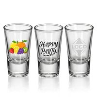 Verres à shot professionnels personnalisés avec logo, 1 oz, base épaisse, sans plomb, transparents, gravés, pour bar et fête