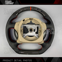 Volante de Fibra de Carbono Personalizado para SVT Focus Mustang 2000-2004 GT Shelby F150 1994-2003 con Pantalla LED y Calefacción