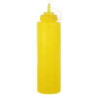Trois couleurs capables de choisir PP PE matériel Ketchup Mayo et vinaigrette bouteille de sauce bouteille de sauce en plastique pour la cuisine et le camping