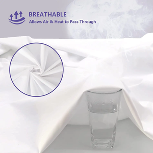 ผ้าคลุมที่นอนกันน้ำทำจากโพลีเอสเตอร์100% ระบายอากาศได้ดี - Product Image 3