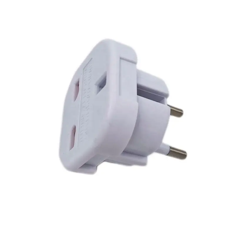 UK Socket to EU 2 Pins Plug Converter Travel Adapter