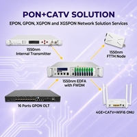 XGSPON Mini ONU de Modo Dual, 10Gbps Upstream, 10Gbps Downstream, FTTH 10GE+3*GE CATV RF ONT