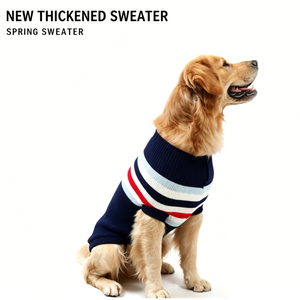Maglione Natalizio Classico Caldo e Morbido per Cani di Taglia Grande, Cappotto Lavorato a Maglia per Autunno e Inverno - Product Image 1