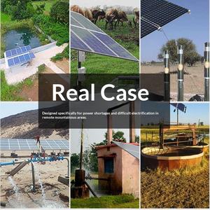 <span class=keywords><strong>Pompe</strong></span> solaire submersible <span class=keywords><strong>pour</strong></span> puits profond, haute pression, OEM, en acier inoxydable, haute levée, domestique, DC 24V, rechargeable par batterie, portable, extérieur - Product Image 6