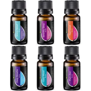 Top 6 miscele aceite Set commerciale, Mood/Breathe/tentation/Feel Good/antistress diffusore per aromaterapia miscele di oli per il sonno