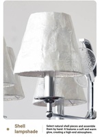 Lustre Suspendu Dimmable pour Salon de Villa Française, Hôtel, Restaurant, Salle de Banquet de Mariage