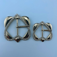 Boucles de ceinture réglables en alliage de zinc sans nickel de qualité supérieure, personnalisées avec pierres, pour sangles de sacs et chaussures