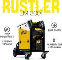 Machine à souder MIG MAG ESAB Rustler EM 300i, soudeuse à gaz inversée pour usage en atelier