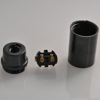 Portalámparas E14 de Baquelita con Bloqueo Automático, Portalámparas E14 de Baquelita Impermeable, Accesorios para Portalámparas