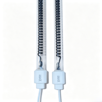Lampes chauffantes infrarouges en quartz et fibre de carbone 220 V 1000 W pour four, élément chauffant infrarouge