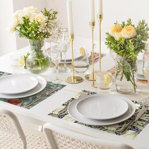 Mantel Individual de Mdf de lujo con rectángulo de madera impreso personalizado para mesas de decoración de restaurante - Product Image 6