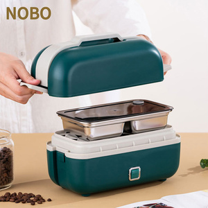 Portatile multifunzione a doppio strato Smart Food witherter in acciaio inox calda scatola da pranzo elettrica con porta pranzo - Product Image 6