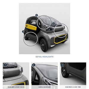 Microcoche Eléctrico con Certificación Europea, Mini Vehículo Eléctrico Urbano <span class=keywords><strong>LIMO</strong></span> para Zonas Turísticas, Calidad de Exportación Estándar - Product Image 5