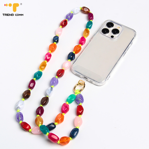 Fashion anti-fall bead anti-lost gradiente catena di colore accessori per telefono custodia e borsa - Product Image 3