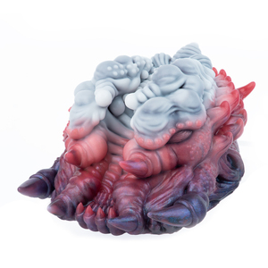 Open-Ended Vibrating Male <b>Masturbator</b> No Channel Monster Pocket Pussy ClamShell shaped Penis Stroker 3D Textured stimulation Toy - Product Image 4