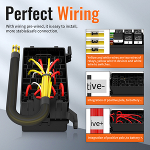 12V cầu chì và chuyển tiếp hộp 6 cách tự động cầu chì hộp tự động cầu chì hộp 6 <span class=keywords><strong>Relay</strong></span> chủ 6pcs 4Pin 12V 40A Rơ Le có dây điều hòa cho xe tải xe - Product Image 4