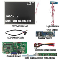 Module d'écran LCD tactile capacitif industriel à haute luminosité 1000 nits pour utilisation en extérieur, 10,1/11,6/12/13,3/15,6 pouces, carte de contrôle 16:9