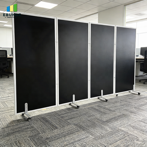 ฉากกั้นความเป็นส่วนตัวแบบเคลื่อนย้ายได้ EBUNGE พร้อมล้อเลื่อน |   ฉากกั้นพับได้อิสระสำหรับการแบ่งพื้นที่แบบยืดหยุ่น - Product Image 2