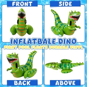 Jeu <span class=keywords><strong>de</strong></span> flotteur <span class=keywords><strong>de</strong></span> piscine gonflable <span class=keywords><strong>de</strong></span> combat <span class=keywords><strong>de</strong></span> dinosaure avec 2 tours <span class=keywords><strong>de</strong></span> bataille <span class=keywords><strong>géants</strong></span> sur le jeu <span class=keywords><strong>de</strong></span> piscine Dino Duel pour garçons filles adultes - Product Image 6