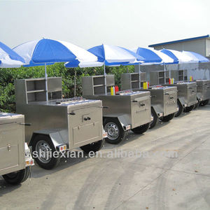 Carrito de Comida Móvil Multifuncional Personalizado con Sombrilla, para Venta de Tacos, Papas Fritas, Hamburguesas, Hot Dogs y Otros Alimentos - Product Image 5