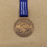 Médaille de marathon en métal doré personnalisée, médailles de sport personnalisées pour le kick-boxing, le karaté, le taekwondo