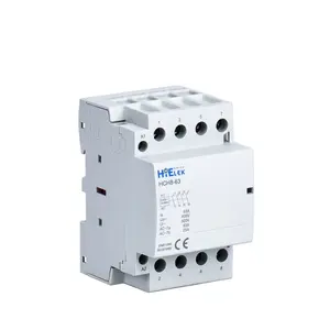 Serie HCH8 al mejor precio con carril Din de alta calidad Contactor de CA trifásico 4P 63A 40A 32A 12V 48V 110V 230V