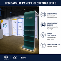 Boîte à lumière DETIAN SEG, stand d'exposition modulaire rétroéclairé par LED, respectueux de l'environnement, vente en gros directe d'usine