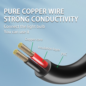 2*1mm ² ngoài trời IP67 không thấm nước ánh sáng chuỗi CE chứng nhận ROHS chứng nhận sân không thấm nước trang trí PVC ánh sáng chuỗi - Product Image 4