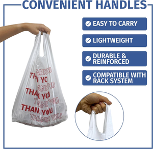 ถุงพลาสติก HDPE หนาพิเศษ หูหิ้วยาว รับน้ำหนักได้ดี สำหรับธุรกิจและช้อปปิ้ง พิมพ์ลายสกรีน ขายตรงจากโรงงาน - Product Image 4