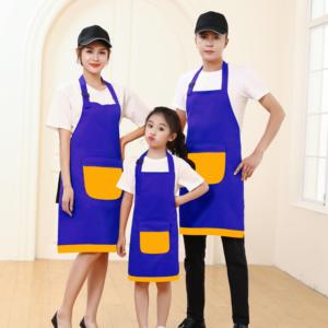 Ventas calientes populares Precio a granel Logotipo personalizado Barbacoa Delantal Niños Delantal para pintar Delantal familiar - Product Image 6