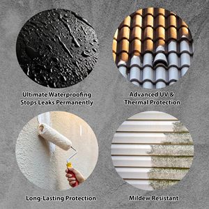 Source Factory Liquid Rubber Waterproofing Rubber Roofing Coating Liquid Rubber Roof <strong>Waterproof</strong> Coating for Brush or <strong>Spray</strong> - Product Image 4