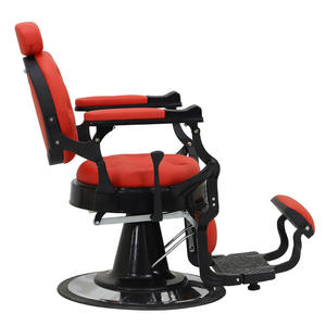 Chaise de Salon/Barbier Pliante à 360 Degrés en Cuir PU Rouge Rétro avec Grand Appui-Dos et Pompe à Huile, Couleur Personnalisable, Idéale pour Écoles - Vente Chaude - Product Image 4