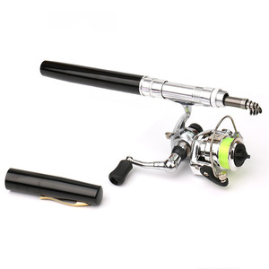 Canna da Pesca Tascabile Pieghevole 1M 1.4M 1.6M ad Azione Lenta con Mulinello, <span class=keywords><strong>Kit</strong></span> Mini Canna da Pesca a Penna, 7 Colori - Product Image 6