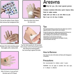 Tatuaggi Temporanei Personalizzati a Tema Cartoni Animati, Non Tossici, di Alta Qualità, Sicuri per la Pelle, Adesivi per il Corpo per Bambini - Product Image 3