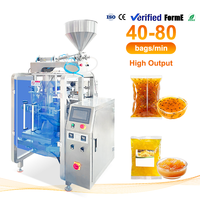 Machine d'emballage verticale entièrement automatique pour sachets de confiture et de liquides