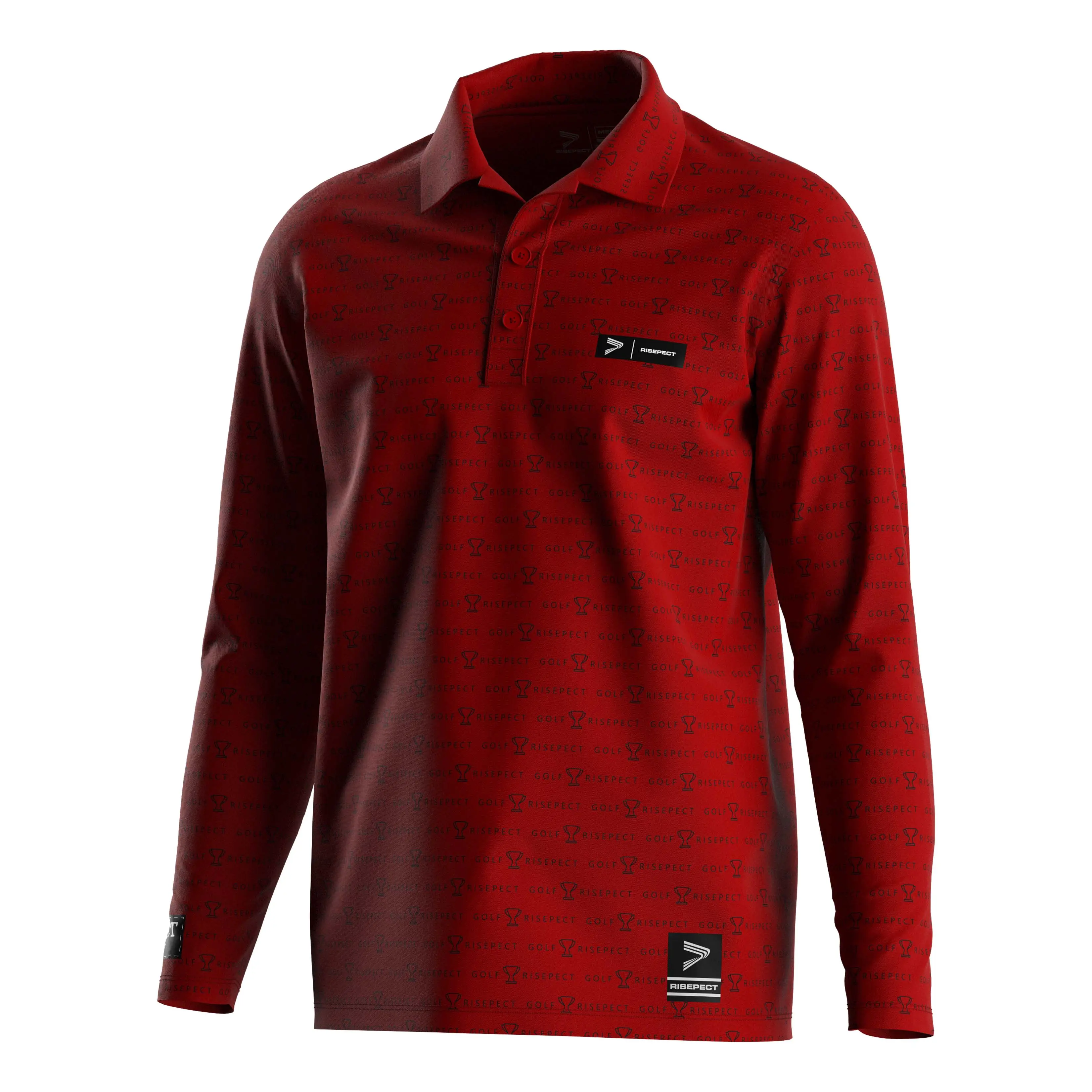 Maglietta Casual di sublimazione alla moda nera in poliestere lungo con Logo personalizzato Golf T-Shirt Polo da uomo
