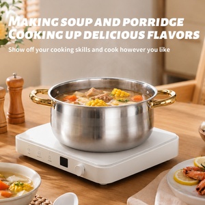 Wholesale 10 Pcs Stainless Steel Cookware <b>Set</b> Heavy Duty Cooking <b>Pot</b> Professional Soup Stockpot Kit Manufacturer - Product Image 3