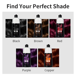 Shampoo <span class=keywords><strong>colorant</strong></span> capillaire à formule à base de plantes NUSPA Private Label, nettoyage doux, couverture rapide, couleur rouge, pour femmes et hommes - Product Image 4